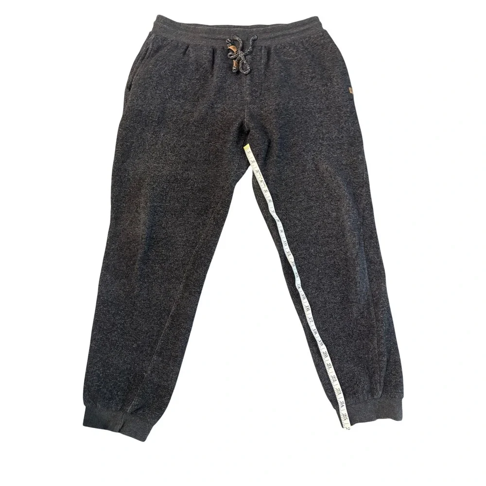 Tentree Mens XL Joggers Charcoal Grey Heather Sweatpants Cork Trim Drawstring